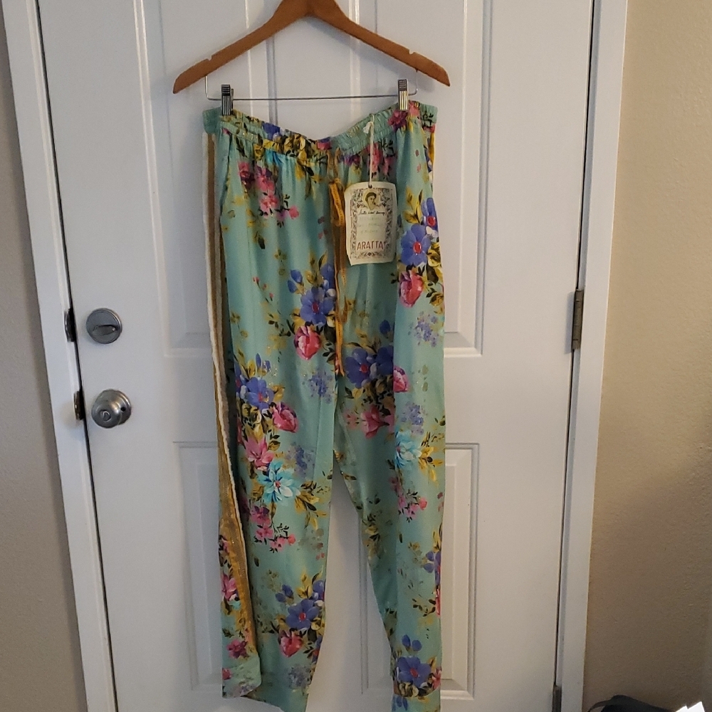 NWT Aratta Floral Wide Leg Pants - Multicolor - Picture 5 of 6